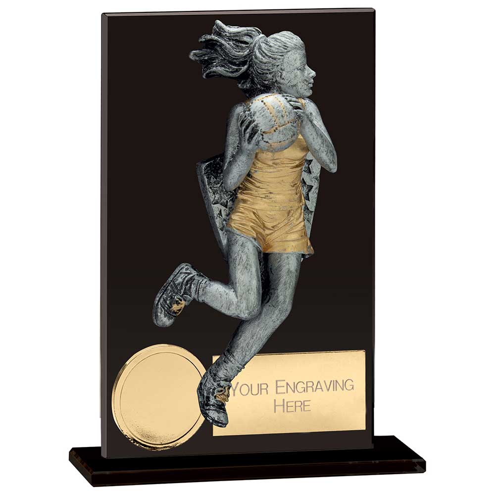 Euphoria Hero Netball Glass Award Trophy HQ Euphoria Hero Netball Glass Award Trophy HQ