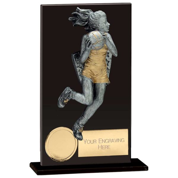 Euphoria Hero Netball Glass Award Trophy HQ