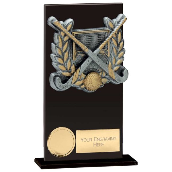 Euphoria Hero Field Hockey Glass Award Trophy HQ