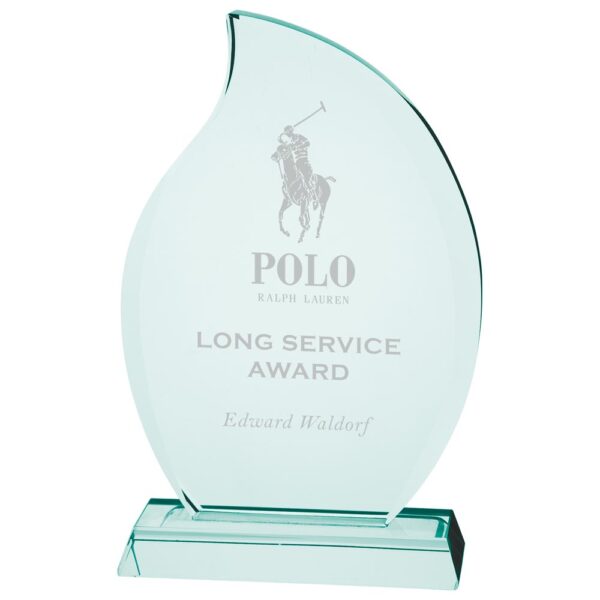 Synergy Jade Glass Award Trophy HQ