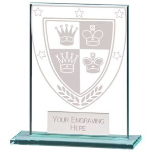 Millennium Chess Jade Glass Award Millennium Chess Jade Glass Award Trophy HQ