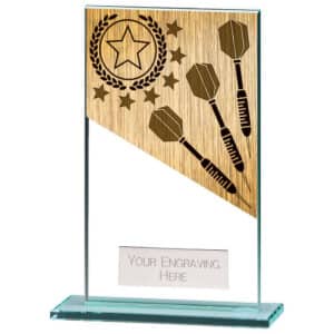 Mustang Darts Jade Glass Award Trophy HQ