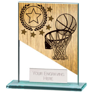 Mustang Basketball Jade Glass Award Mustang Basketball Jade Glass Award Trophy HQ