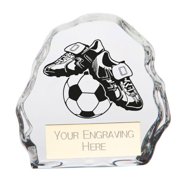 Mystique Football Glass Award Trophy HQ