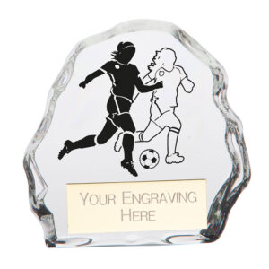 Mystique Football Female Glass Award Mystique Football Female Glass Award Trophy HQ 2