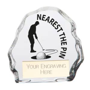 Mystique Nearest The Pin Glass Award Trophy HQ