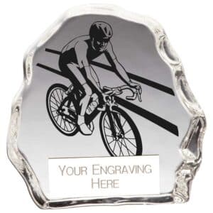 Mystique Cycling Glass Award Trophy HQ