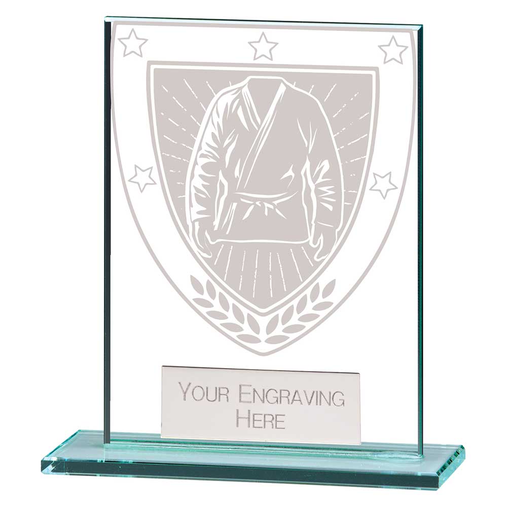 Millennium Martial Arts Jade Glass Award Trophy HQ Millennium Martial Arts Jade Glass Award Trophy HQ