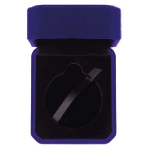 Aspire Blue Velour Medal Box 50mm Trophy HQ