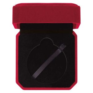 Aspire Red Velour Medal Box 60mm Trophy HQ
