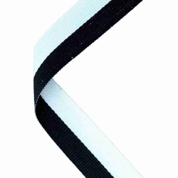 Black and White Medal Ribbon Trophy HQ