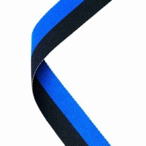 Royal Blue and Black Medal Ribbon Trophy HQ