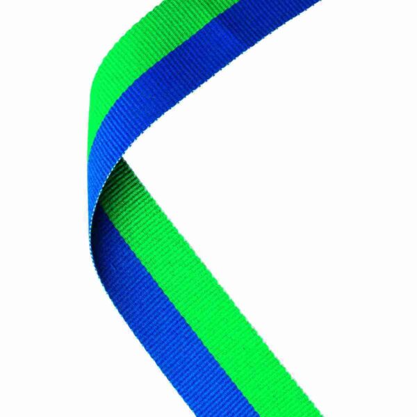 Green and Blue Medal Ribbon Trophy HQ