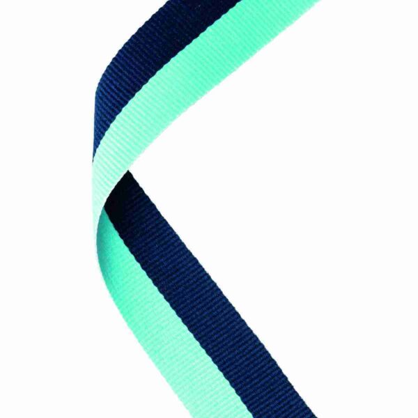 Navy Blue and Sky Blue Medal Ribbon Trophy HQ