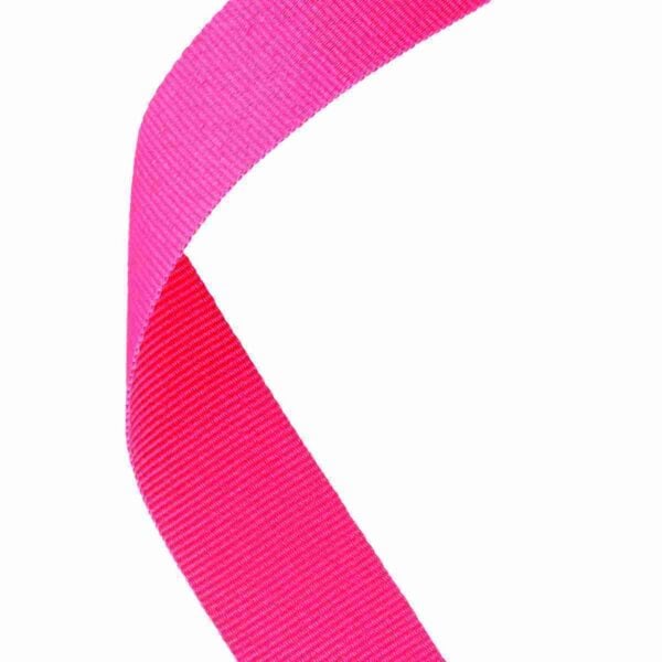 Bright Pink Medal Ribbon Trophy HQ