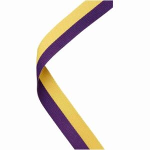 Purple and Yellow Medal Ribbon Trophy HQ