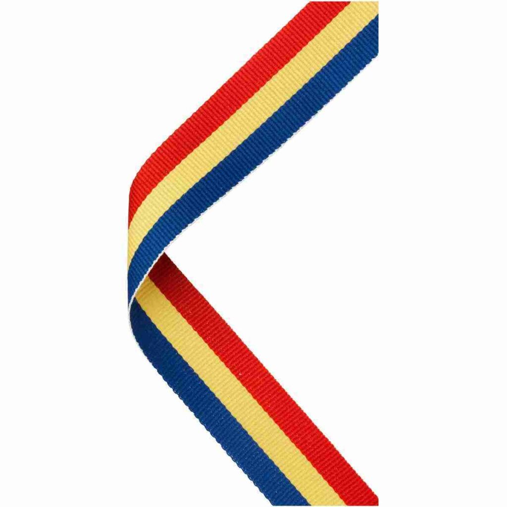 Medalya Ribbon Red Yellow Blue Medal Ribbon - Trophy HQ