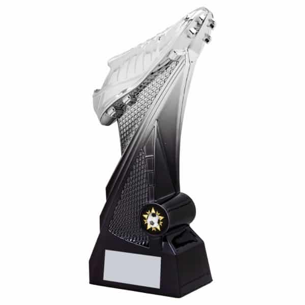 Velocity Football Trophy Silver and Black Trophy HQ