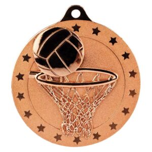 Cascade Stars Netball 50mm Medal Cascade Stars Netball 50mm Medal Trophy HQ 1