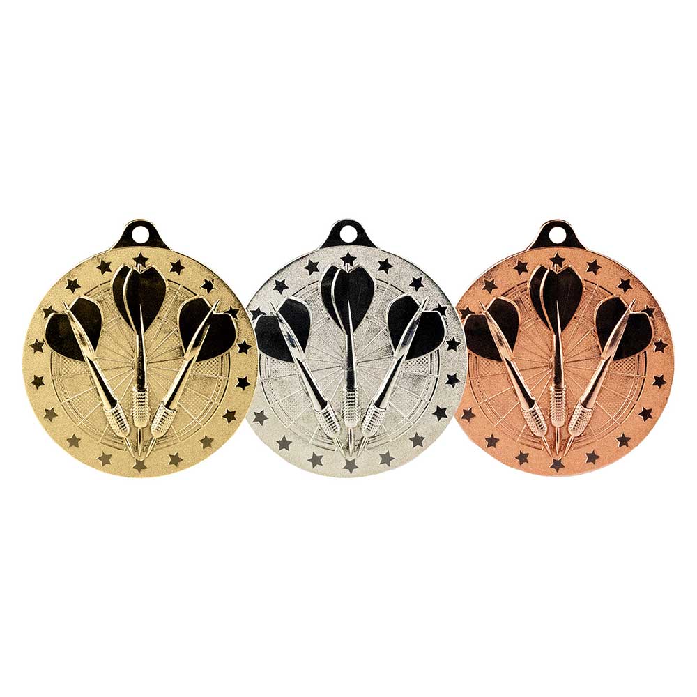 Cascade Stars Darts Medal Cascade Stars Darts Medal Trophy HQ 2