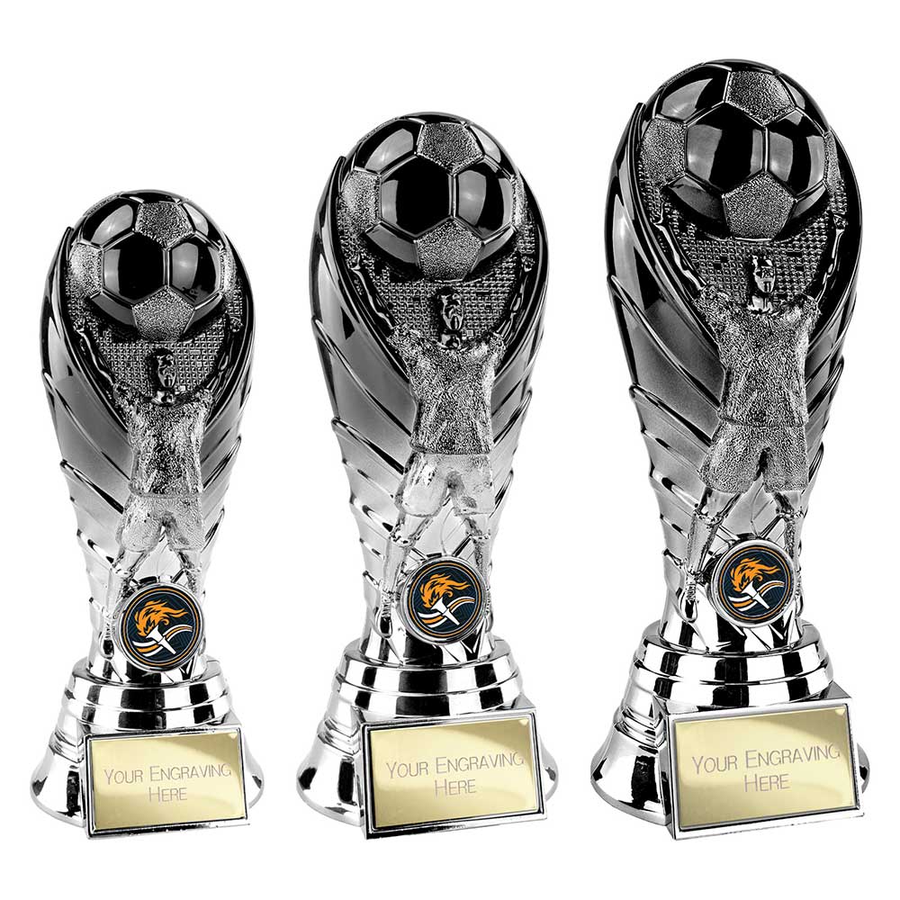 The Winning Goal Football Trophy Black and Gunmetal The Winning Goal Football Trophy Black and Gunmetal Trophy HQ 2