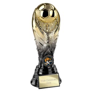 The Winning Goal Football Trophy Black and Gold The Winning Goal Football Trophy Black and Gold Trophy HQ 1