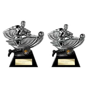 Power Strike Football Trophy Black and Gunmetal Power Strike Football Trophy Black and Gunmetal Trophy HQ 2