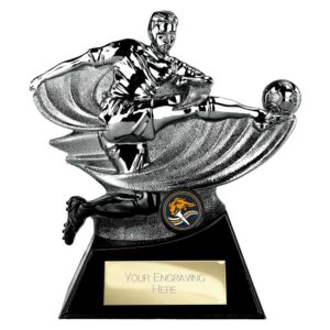 Power Strike Football Trophy Black and Gunmetal Power Strike Football Trophy Black and Gunmetal Trophy HQ 1