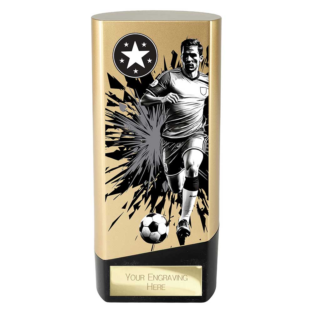 Prime Male Football Trophy Gold and Black Prime Male Football Trophy Gold and Black Trophy HQ 1