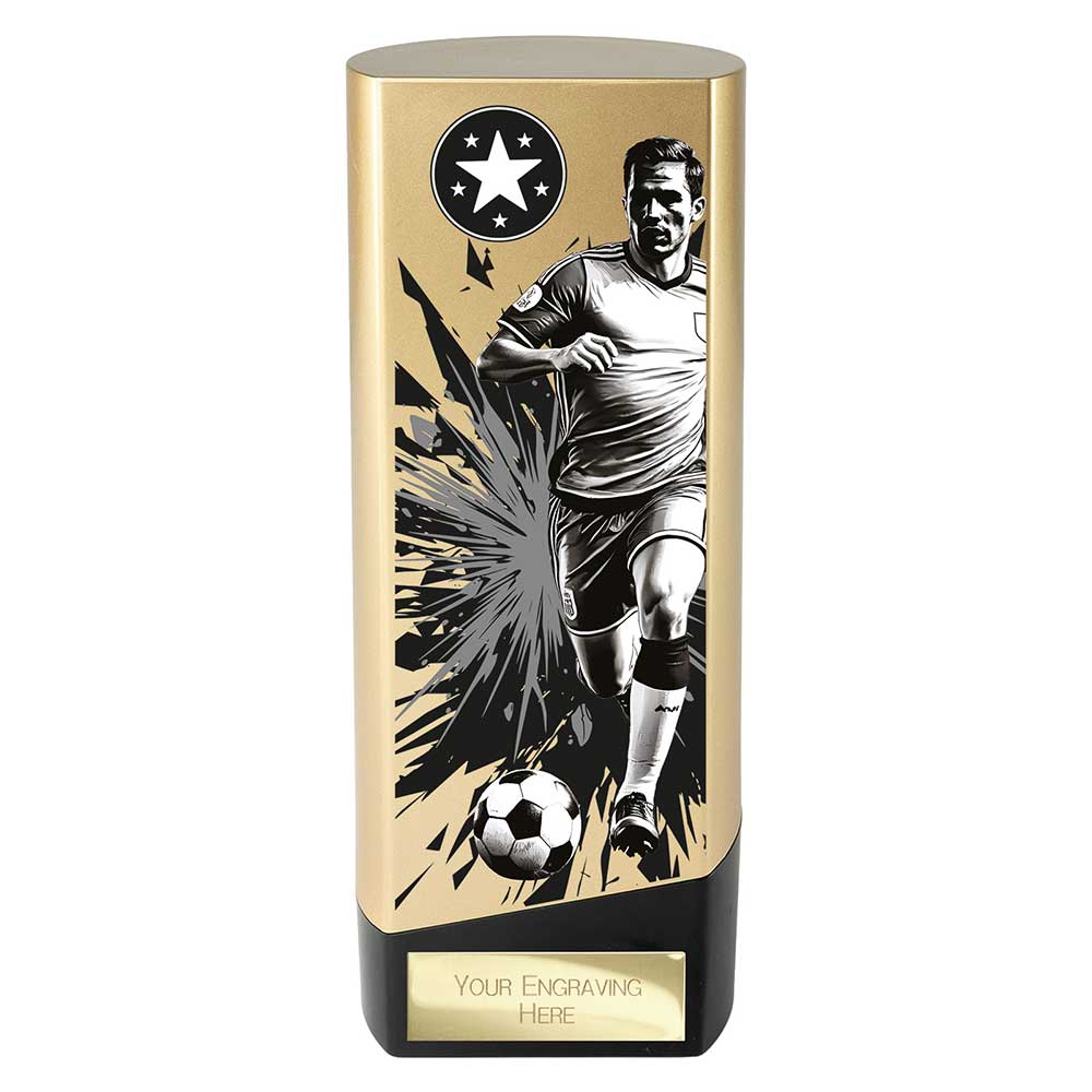 Prime Male Football Trophy Gold and Black Prime Male Football Trophy Gold and Black Trophy HQ 3