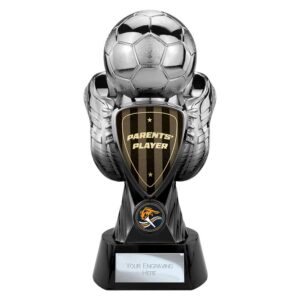 Tournament Parents Player Trophy Black and Gunmetal Tournament Parents Player Trophy Black and Gunmetal