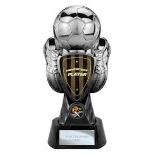 Tournament Supporter Player Trophy Black and Gunmetal Tournament Supporter Player Trophy Black and Gunmetal