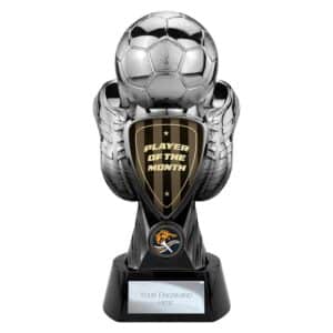 Tournament Player of Month Trophy Black and Gunmetal Tournament Player of Month Trophy Black and Gunmetal