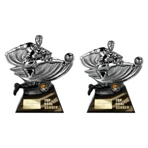 Power Strike Football Top Scorer Trophy Black and Gunmetal Power Strike Football Top Scorer Trophy Black and Gunmetal Trophy HQ 2