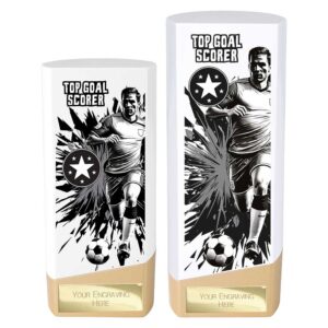 Prime Top Goal Scorer Trophy White and Gold Prime Top Goal Scorer Trophy White and Gold Trophy HQ 2