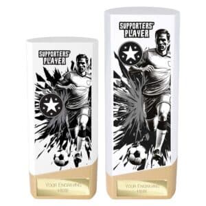 Prime Supporter Player Trophy White and Gold Prime Supporter Player Trophy White and Gold Trophy HQ 2