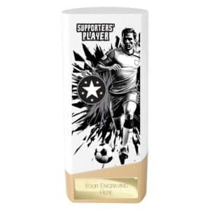 Prime Supporter Player Trophy White and Gold Prime Supporter Player Trophy White and Gold