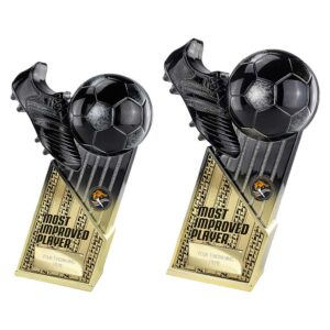 The Marauders Football Most Improved Player Trophy Gold and Black The Marauders Football Most Improved Player Trophy Gold and Black Trophy HQ 2