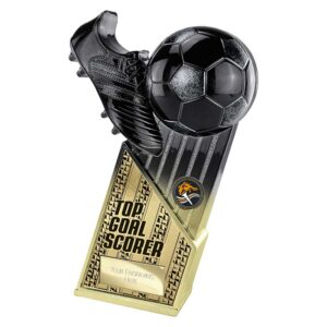 The Marauders Football Top Goal Scorer Trophy Gold and Black The Marauders Football Top Goal Scorer Trophy Gold and Black