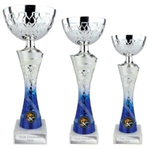 Vigour Trophy Cup Silver and Blue Vigour Trophy Cup Silver and Blue Trophy HQ 2