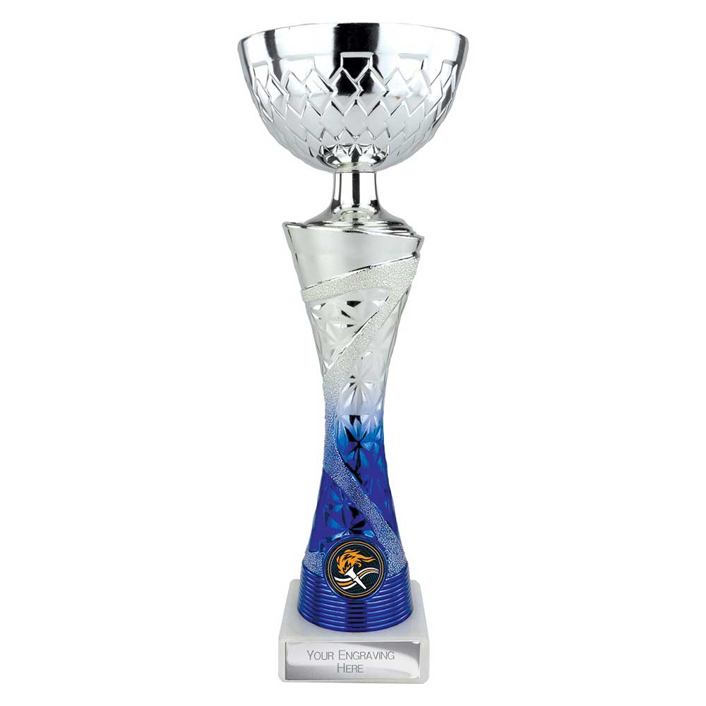 Vigour Trophy Cup Silver and Blue Vigour Trophy Cup Silver and Blue Trophy HQ 3