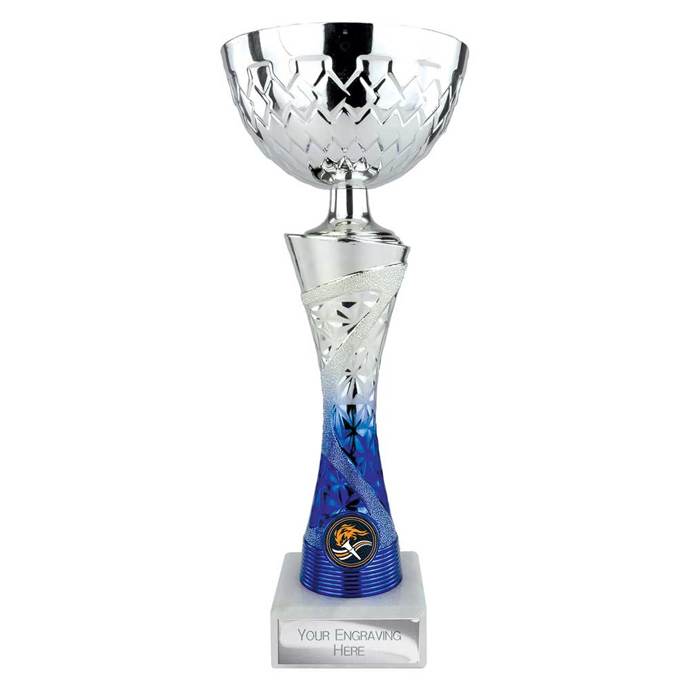 Vigour Trophy Cup Silver and Blue Vigour Trophy Cup Silver and Blue Trophy HQ 4