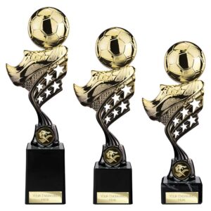 Innov8 Football Trophy Black and Gold Innov8 Football Trophy Black and Gold Trophy HQ 2