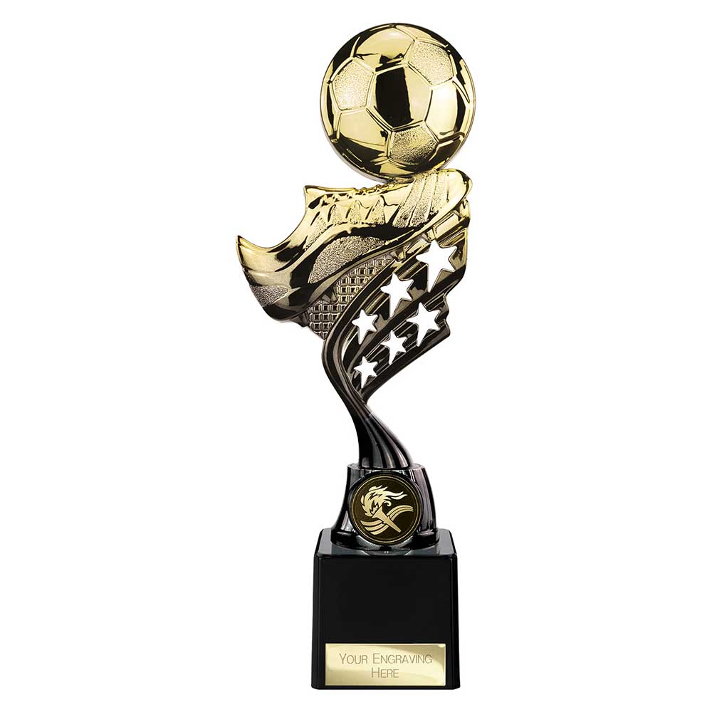 Innov8 Football Trophy Black and Gold Innov8 Football Trophy Black and Gold Trophy HQ 3