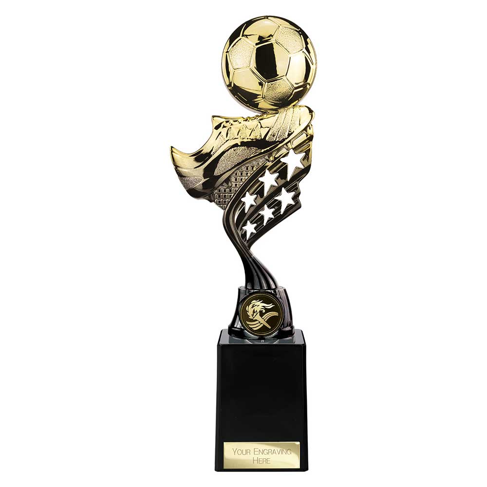 Innov8 Football Trophy Black and Gold Innov8 Football Trophy Black and Gold Trophy HQ 4