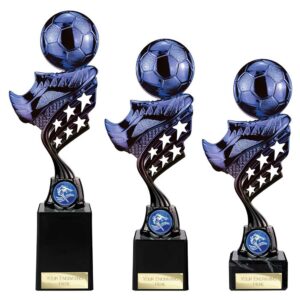 Innov8 Football Trophy Blue and Black Innov8 Football Trophy Blue and Black Trophy HQ 2