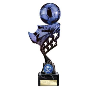Innov8 Football Trophy Blue and Black Innov8 Football Trophy Blue and Black Trophy HQ 1