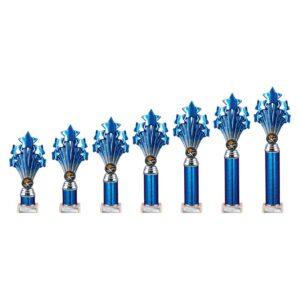 5 Star Multi Award Tube Trophy Blue and Silver 5 Star Multi Award Tube Trophy Blue and Silver Trophy HQ 2