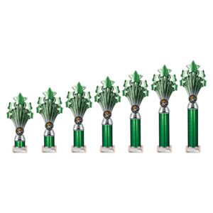 5 Star Multi Award Tube Trophy Green and Silver 5 Star Multi Award Tube Trophy Green and Silver Trophy HQ 2