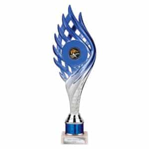 Wildfire Multi Award Tube Trophy Blue and Silver Wildfire Multi Award Tube Trophy Blue and Silver Trophy HQ 1